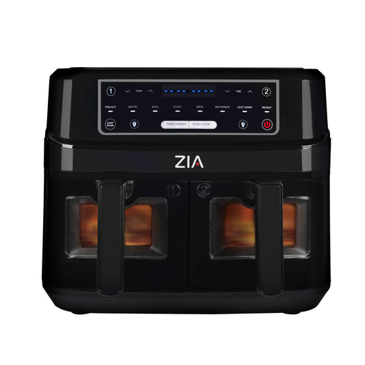 ZIA - 8-in-1 SmartCrisp Duo Basket Air Fryer – 9L