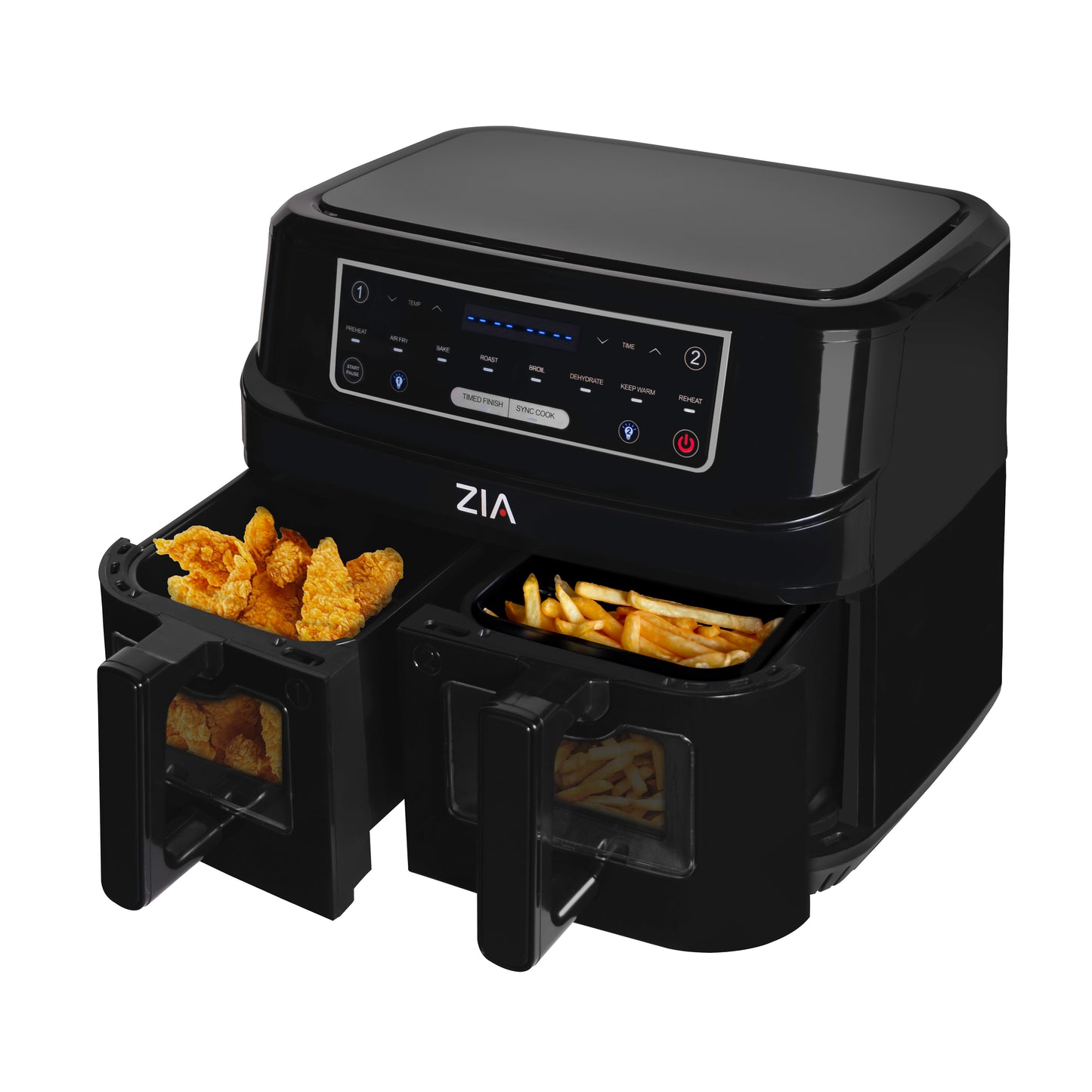 ZIA - 8-in-1 SmartCrisp Duo Basket Air Fryer – 9L